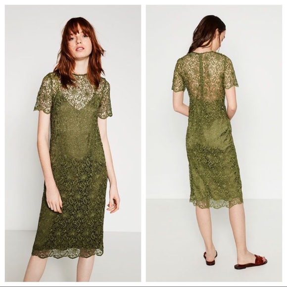 midi shift dress zara